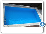Power S Becken 4 X 7 Meter mit Granit Umrandung